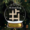 Custom Scrabble Acrylic Ornament - Personalized Christmas Birthday Gifts For Mom, Dad, Brother, Sister, Kids - Together Is Our Favorite Place