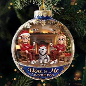 Custom Acrylic Ornament - Personalized Anniversary Christmas Wedding Gifts For Husband And Wife, Dog Cat Lovers - Life Is Better With A Wagging Tail