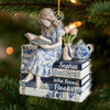 Custom Acrylic Ornament - Personalized Christmas Bookish Gifts For Book Lovers, Bookworms, Readers - Books Are My Love Language