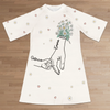 Hand In Hand, Heart To Heart - Family Personalized Custom Women's Sleep Tee - Mother's Day Gift For Mom, Grandma