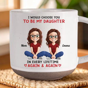 Custom Printed Pottery Mug - Personalized Birthday Gifts For Mom, Dad, Daughter -You Make My Heart Bloom