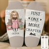 Custom Crew Socks - Personalized Bookish Gifts For Book Lovers, Bookworms, Readers - Living My Best Book Life