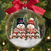 Custom Snowman 3D Acrylic Ball Ornament - Personalized Christmas Birthday Gifts For Grandpa, Grandma - Our Favorite Christmas Memories