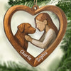 Custom Wood Ornament - Personalized Christmas Birthday Gifts For Dog Lovers, Dog Dad And Mom - Paws Fill My World