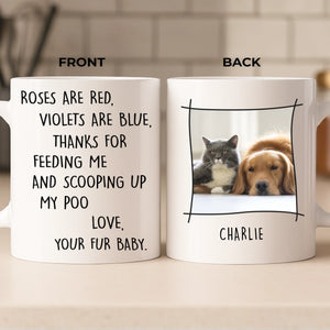 Custom Photo Mug - Personalized Christmas Birthday Gifts For Dog Cat Lovers, Dog Dad And Mom, Cat Owners - Your Daily Chore Reminder