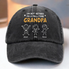 Custom Vintage Washed Denim Baseball Cap - Personalized Birthday Gifts For Dad, Grandpa - Your Love Leads Our Journey