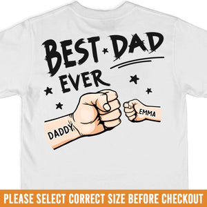 Custom Back Printed Unisex T-shirt, Premium T-shirt, Hoodie - Personalized Birthday Gifts For Dad, Grandpa - You Are My Hero