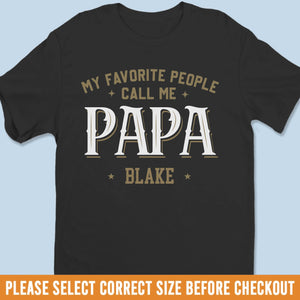 Custom Unisex T-shirt, Premium T-shirt, Hoodie - Personalized Birthday Gifts For Dad, Grandpa - My Greatest Role Forever