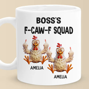 Custom Mug - Personalized Funny Gifts For Best Friends, Coworker, Work Bestie - Cluck If You Love Your Coworkers