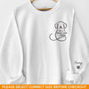 Custom Unisex Sweatshirt, Hoodie With Design On Sleeve - Personalized Christmas Birthday Gifts For Dog Lovers, Dog Dad And Mom - My Emotional Support Squad