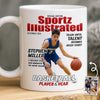 Custom Photo Magazine Mug - Personalized Birthday Gifts For Football, Basketball, Soccer, Baseball, Golf, Ice Hockey Lovers, Sports Fans, Sports Lovers - I’m Here For The Game