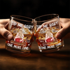 Custom Whiskey Glass - Personalized Anniversary Wedding Gifts For Husband And Wife, Him And Her - Love You More Than Coffee