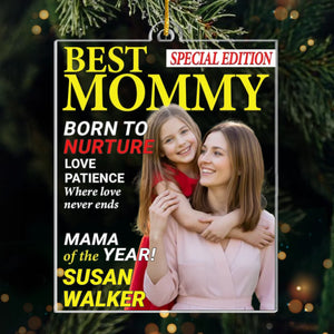 Custom Photo Magazine Acrylic Ornament - Personalized Christmas Birthday Gifts For Mom - Her Love Lights Everything