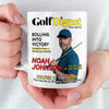 Custom Photo Magazine Mug - Personalized Christmas Birthday Golf Gifts For Men, Women - King Of The Fairway