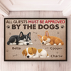 Custom Home Decor Decorative Mat - Personalized Birthday Gifts For Dog Lovers, Dog Dad And Mom - Guarded By Professional Nappers