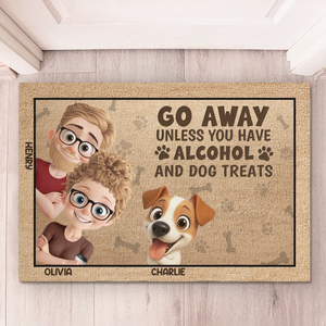 Custom Home Decor Decorative Mat - Personalized Birthday Gifts For Dog Lovers, Dog Dad And Mom - Life Is Better With Dogs