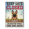 Custom Home Decor Metal Sign - Personalized Birthday Gifts For Dog Lovers, Dog Dad And Mom - Love Made Of Fur