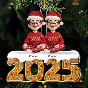 Custom Acrylic Ornament - Personalized Christmas Birthday Gifts For Dog Cat Lovers, Dog Dad And Mom, Cat Owners - Our Love Our Christmas