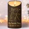 My Best Moments Are With You - Couple Personalized Custom LED Candle - Gift For Husband Wife, Anniversary