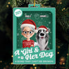 Custom Toy Box Acrylic Ornament - Personalized Christmas Birthday Gifts For Dog Lovers, Dog Dad And Mom - A Girl’s Best Friend Forever