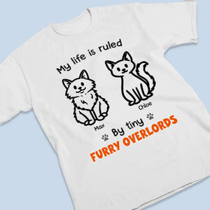 Custom Unisex T-shirt, Premium T-shirt, Hoodie - Personalized Birthday Gifts For Cat Lovers, Cat Mom And Dad - Ruled By Tiny Bosses