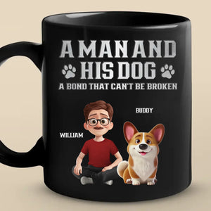 Custom Black Mug - Personalized Birthday Gifts For Dog Lovers, Dog Dad And Mom - Pets Make Every Day Brighter