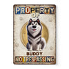 Custom Home Decor Metal Sign - Personalized Birthday Gifts For Dog Lovers, Dog Dad And Mom - Fur Kids Run The House