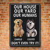 Custom Home Decor Metal Sign - Personalized Birthday Gifts For Dog Lovers, Dog Dad And Mom - Welcome To The Dog Kingdom