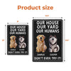 Custom Home Decor Metal Sign - Personalized Birthday Gifts For Dog Lovers, Dog Dad And Mom - Welcome To The Dog Kingdom