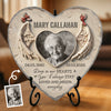 Custom Photo Heart Shaped Stone With Stand - Personalized Memorial Sympathy Gifts For Loss Of Mom, Dad - Forever In Memory