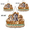 Custom Wood Sign - Personalized Birthday Gifts For Dog Cat Lovers, Dog Dad And Mom, Cat Owners - Paws Make It Home
