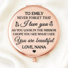 Custom Compact Mirror - Personalized Birthday Gifts For Daughter - You Shine Just Being You