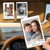 Custom Photo Car Visor Clip - Personalized Birthday Gifts For Mom, Dad, Brother, Sister, Kids - Drive Safe, My World