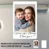 Custom Photo Car Visor Clip - Personalized Birthday Gifts For Mom, Dad, Brother, Sister, Kids - Drive Safe, My World