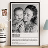 Custom Photo Vertical Poster - Personalized Mother's Day Gifts For Mom, Grandma - A Mother’s Love Never Fades