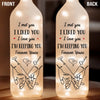 Custom Bottle Lamp - Personalized Anniversary Wedding Gifts For Husband And Wife, Him And Her - Together For A Lifetime