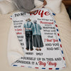 Custom Blanket - Personalized Anniversary Wedding Gifts For Husband And Wife, Him And Her - Our Love Keeps Growing