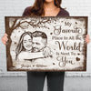 Custom Photo Horizontal Canvas - Personalized Anniversary Wedding Gifts For Husband And Wife, Him And Her - Choosing Love Every Morning