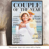 Custom Photo Vertical Poster - Personalized Anniversary Wedding Gifts For Husband And Wife, Him And Her - Side By Side Feels Safe