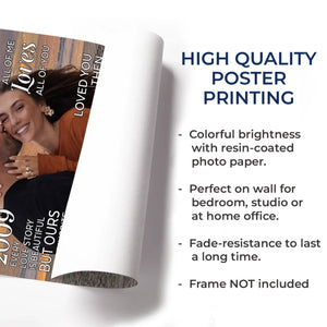 Custom Photo Vertical Poster - Personalized Anniversary Wedding Gifts For Husband And Wife, Him And Her - Love Finds Us Every Day