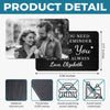 Custom Photo Metal Wallet Card - Personalized Anniversary Wedding Gifts For Husband And Wife, Him And Her - Together Feels Calm And True