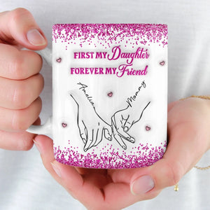 Custom 3D Inflated Effect Printed Mug - Personalized Birthday Gifts For Mom, Daughter - Loved More Than Coffee