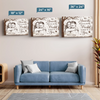 Custom Photo Horizontal Poster, Canvas - Personalized Anniversary Wedding Gifts For Husband And Wife, Him And Her - Happily Ever After
