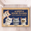Custom Home Decor Decorative Mat - Personalized Birthday Gifts For Cat Lovers, Cat Mom And Dad - Hope You Like Cats