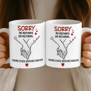 Custom 3D Inflated Effect Printed Mug - Personalized Anniversary Wedding Gifts For Husband And Wife, Him And Her - Side By Side Feels Natural