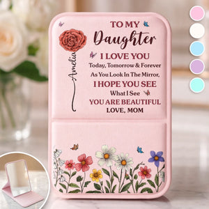 Custom Pocket Mirror - Personalized Birthday Gifts For Mom, Daughter - See Yourself With Love
