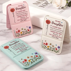 Custom Pocket Mirror - Personalized Birthday Gifts For Mom, Daughter - See Yourself With Love