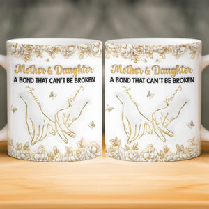 Custom 3D Inflated Effect Printed Mug - Personalized Birthday Gifts For Mom, Daughter - Born To Be Loved