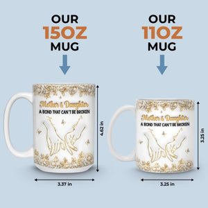Custom 3D Inflated Effect Printed Mug - Personalized Birthday Gifts For Mom, Daughter - Born To Be Loved