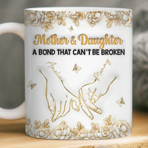 Custom 3D Inflated Effect Printed Mug - Personalized Birthday Gifts For Mom, Daughter - Born To Be Loved